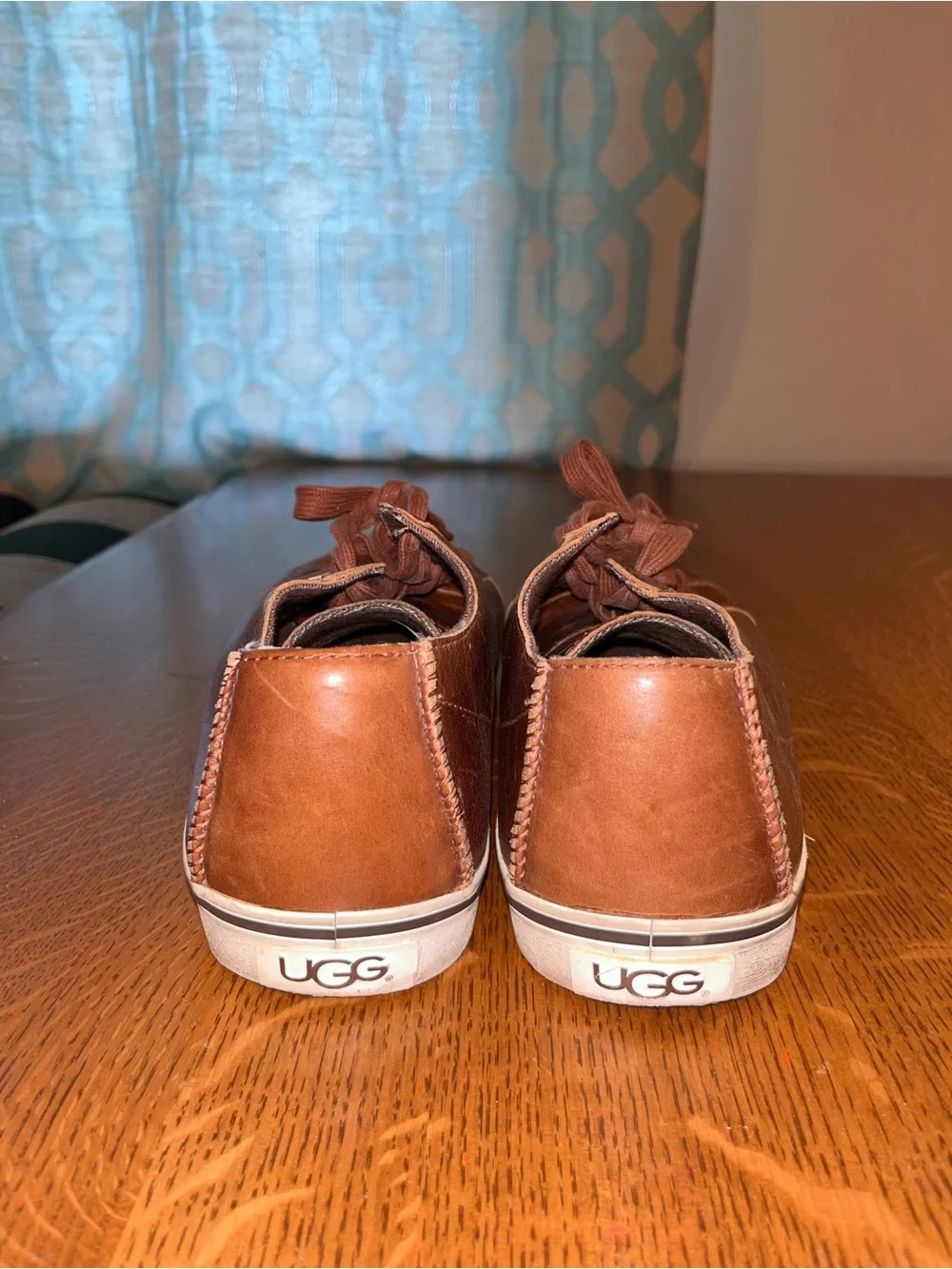 UGG Brown Leather Low-Top Men’s Sneakers